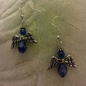👼Angel Blue Silver Earrings